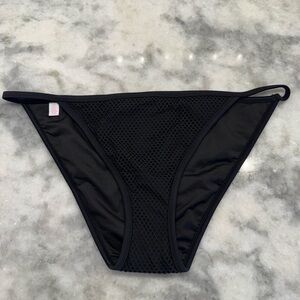 Victoria's Secret Black Mesh Bikini Bottom